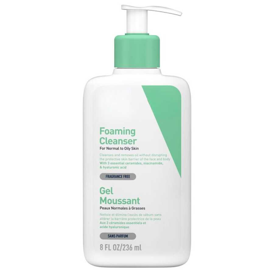 Cera Limpiador Facial en Crema Espumosa 8 Onzas - Excelente Opción para Cyber Monday 2025, Profundo limpiado con espuma abundante, cuidado facial balanceado y adecuado para skins maduras - Blanco - Ver 1