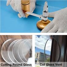 Glass Cutter Compasses Circular Cutting Cutter with Suction Cup Circle - Multicolor - Ver 2