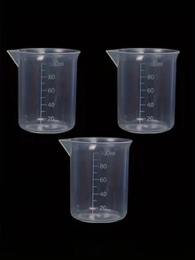 3.38oz/100ml Measuring Cups, PP Thickened Measuring Cups, Graduated Plastic Beakers, Liquid Measuring Cups Multi-Functional Graduated Cups For Kitchen Lab - Multicolor - View 7