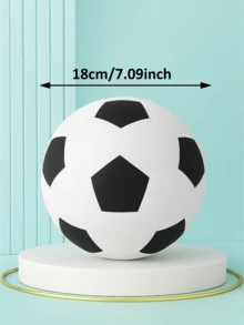 Silent Elastic Foam Soccer Ball | Soft PU Material, High Rebound | Quiet For Indoor Training/Activities | Abstract 3D Printed Design | Ideal Gift For Husband/Children/Sports Enthusiasts | Excellent Gift Choice For Thanksgiving/Christmas/Halloween/New Year | Suitable For Parent-Child Interaction, - Multicolor - View 27
