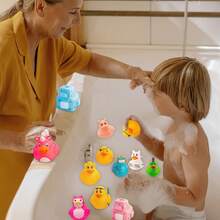 20PCS Rubber Ducky Toys, Various Profession Designs, Cute Blinking Eyes,  Bath Birthday Gifts Baby Showers Classroom Incentives, Creative Christmas Themed Colorful Small Yellow Ducks, Rubber Duck Toys Party Favors, Multi-Item Party Favor Packs For Christmas, Halloween/Christmas Party Fovors Bulk, The First Choice For Christmas Gifts, Suitable For Summer Beach, Pool, Christmas Decorations, Collectables, Birthday Party Favors, Office Desk Decor, Car Decor, Cake Decorations - Assorted Varieties - 黃色 - 查看 3