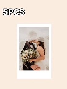 1张/5张/10张定制照相亭打印照片，个性化照相亭打印照片，婚礼照相亭卡片，照相亭条形相框，温馨氛围，秋季装饰