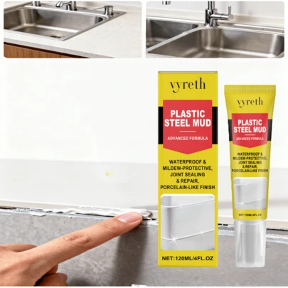 Vyreth 塑钢腻子，家用厨房浴室填缝修补粘合剂防水防霉密封剂，用于漏水密封