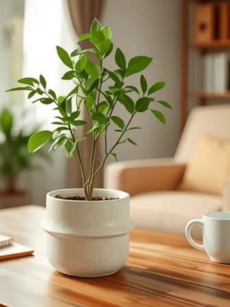 1pc Pure White Ceramic Flower Pot, Suitable For Indoor And Outdoor Plants, Home Decoration, Flower Pot, Plant Growth And Cultivation. It Can Also Be Used As An Indoor Decoration, Flower Pot, Or Ceramic Flower Pot, Garden Ornament, And Plant Cultivation.