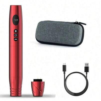 1pc Wireless Tattoo Pen, Professional Eyebrow, Lip, Eyeliner Permanent Makeup Tattoo Machine, Suitable For Artists