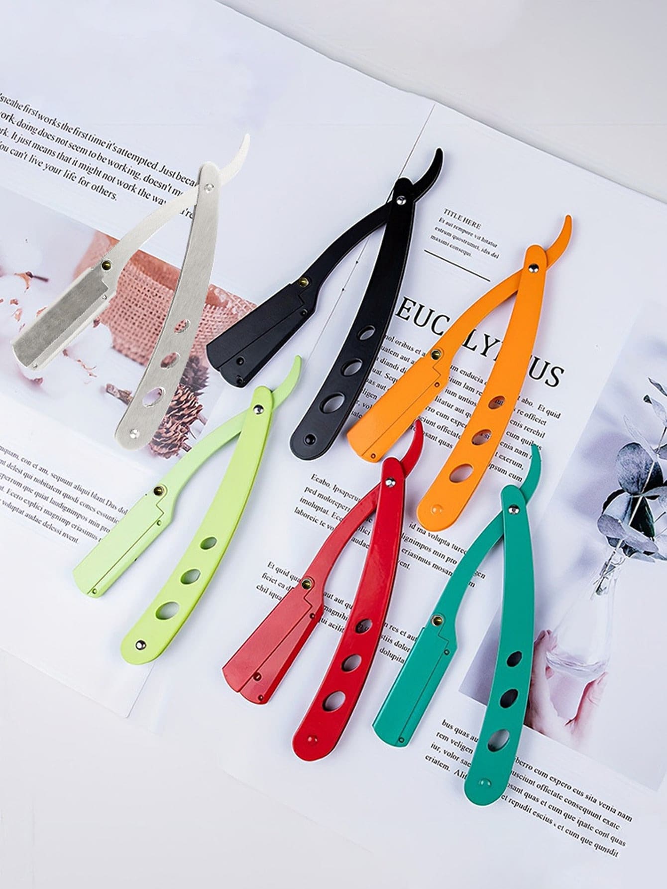 1pc Folding Razor,Foldable Barber Blade,Folding Shaving Shave Beard Cutter With Blade,Professional Manual Shaver Straight Edge Barber Razor,Hair Clipper Straight Razor Men's Shaving Manual Facial Care Beard Hairdressing Tool Manual Barber Razor, Stainless Steel Straight Edge Razor, Suitable For Barber Shop And Home Use