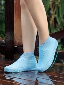 Reusable Silicone Shoe Covers, Outdoor Latex Rain Boot Waterproof Shoe Covers. Reusable, Durable, Waterproof And Slip-Resistant, Thick And Sturdy, Portable And Odorless, Suitable For Both Men And Women. (Minimal Material Residue May Remain During Production, Which Is Normal And Does Not Affect Usage.) - Multicolor - View 9