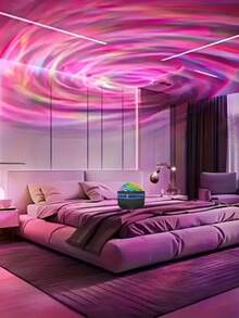 Aurora Night Light Strip With Remote Control - USB Powered, Room LED Lighting, RGB Home Decor Lamp, Ideal For Room Decoration And Holiday Gifts