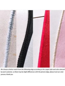 1pc Pink & White Bow Decor Round Plush Comfortable Carpet, Living Room Bedroom Entryway Kitchen Bedside Rug, Durable Anti-Dust Home Decor Carpet, New Year Gift For Family And Friends - Nhiều màu - Xem 7