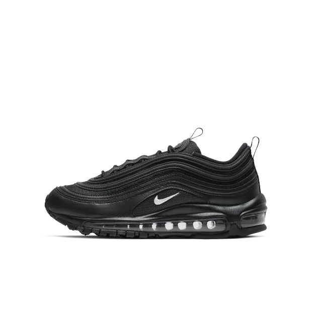 Nike AIR MAX 97 (GS) 女童跑步鞋 921522-011 - 黑色/白色-無菸煤色 - 查看 1