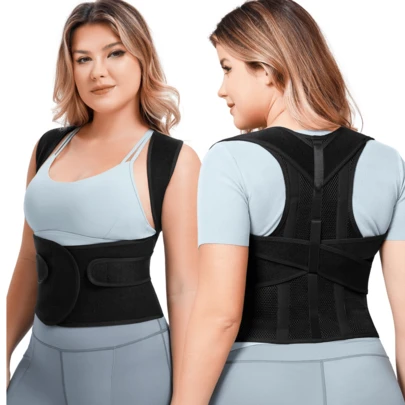 ComfortFit Posture Corrector For Men & Women - Adjustable, Breathable Orthopedic Brace - Seamless Upper Back, Spine, Neck & Shoulder Support - Ideal For Daily Wear, Clavicle Stabilization Women, Back Straightener For Posture Women Plus Size, Posture Belt, Back Posture Corrector Plus Size, Back Straightening Belt, Hunchback Prevention, Spine Alignment, Adjustable Fit, Ergonomic Design, Lightweight Material, Soft Texture, Office Workers