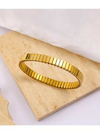 1条极简主义不锈钢弹力手链