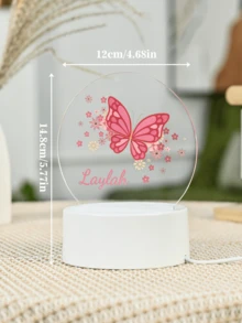 1件装，定制小熊个性化名字夜灯，定制生日礼物，定制朋友礼物，定制卧室装饰，定制派对装饰，派对装饰，定制兔子夜灯，万圣节礼物，婴儿派对家庭装饰礼物，冬夜礼物，可爱定制，独特珍宝，婴儿礼物，可爱宝宝，时尚理想礼物，适合幼儿、家人、朋友、女儿、儿子，儿童节礼物