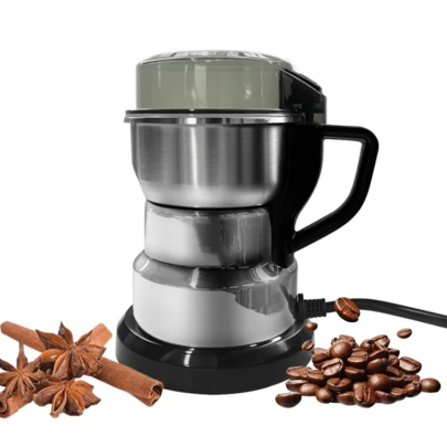 美规迷你电动研磨机，高速粉末研磨，咖啡豆研磨机，小麦燕麦香料大米研磨机，高速电动谷物粉碎机，精细半自动研磨机，圣诞礼物