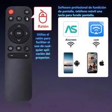 Proyector Android Mini Portatil Smart Tv 4k Hd Led 1080p 12000 Lm Proyector Profesional Baratos Con Wifi Y Bluetooth - Blanco - Ver 2
