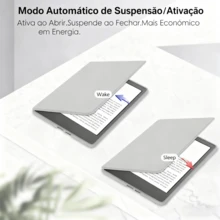 Magnetic Acrylic Case Cover For Kindle 11th, 10th, And 12th Generation 2022 KPW6543 (2024) 6-Inch - 黑色 - 查看 5