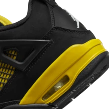 耐克 Air Jordan 4 Retro BG 女款运动鞋，休闲鞋 408452-017 - 黑/灰 - 查看 9