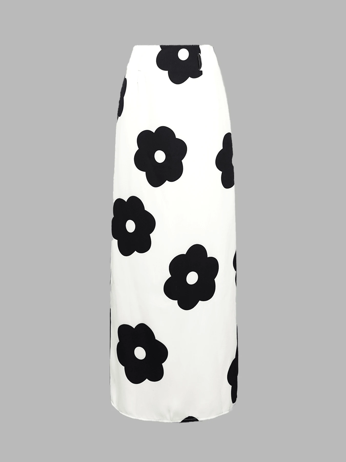 Ladies' Elegant Floral Printed A-Line Skirt - Multicolor - View 1