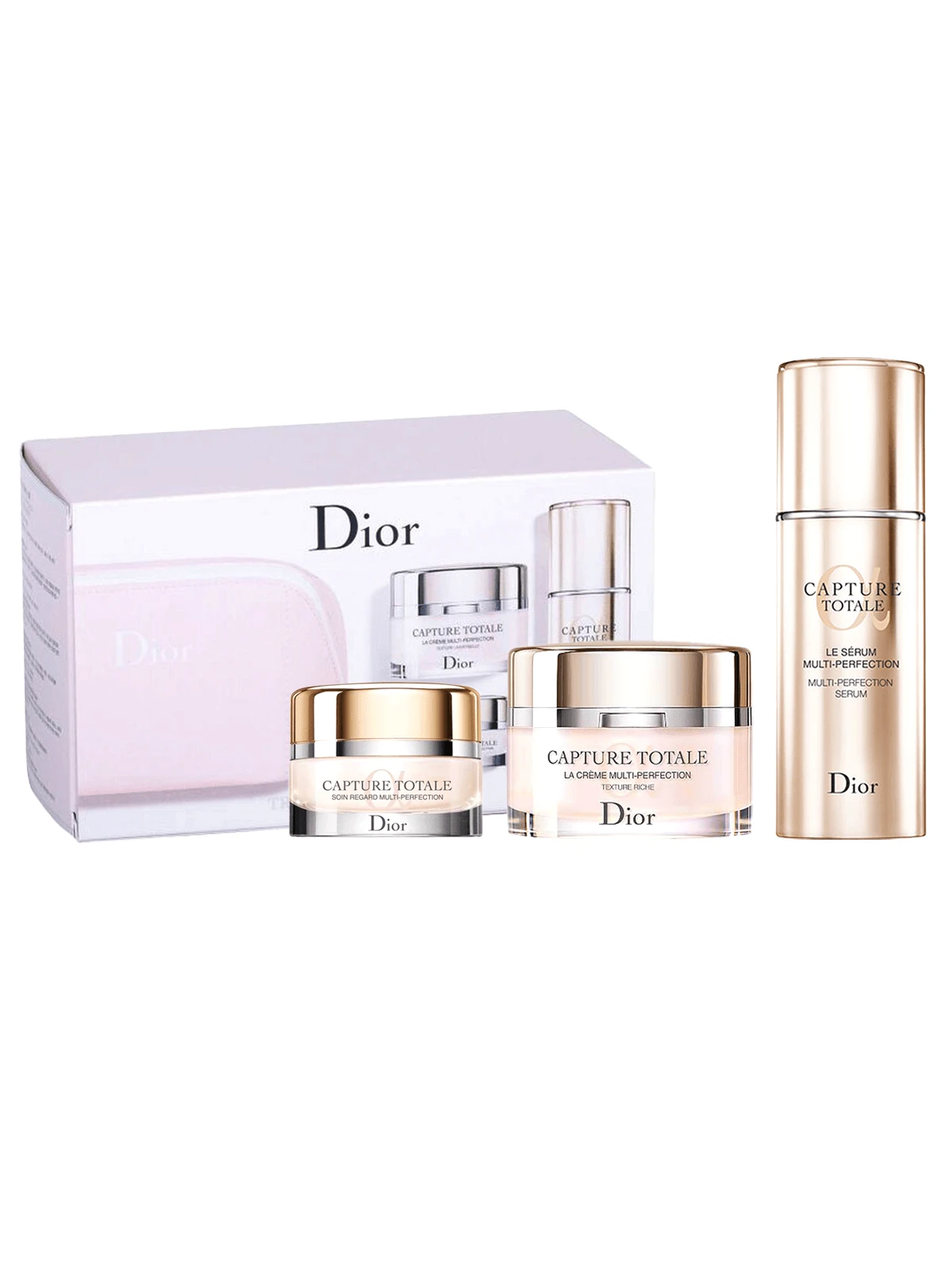 Christian Dior Capture Totale 女士美容三件套（面部护理+面部精华+眼霜）2盎司/60毫升+1.69盎司/50毫升+0.5盎司/15毫升 - 彩色 - 查看 1