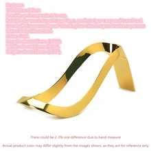 1个不锈钢金色烟斗架，高跟鞋造型雪茄烟斗架，耐用便携式桌面雪茄架，适合雪茄爱好者，可作为情人节礼物、父亲节礼物、生日礼物，实用雪茄烟草展示架，方便携带，吸烟配件收纳 - 金色 - 查看 13