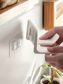 1pc New Hair Dryer Stand, Bathroom Storage Rack, Bathroom Item Holder Without Drilling, Hair Dryer Hanger, Multi-Functional Hair Dryer Placement Rack - Multicolor - View 4