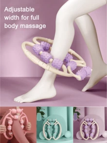 Round Massage Roller, Leg Stovepipe Massage With 9 Massage Rollers, Deep Muscle Relaxation, Leg Slimming, Yoga, Calf Massage- Massage Roller Accessories, 1 Round Massage, Leg Massage To Relax.