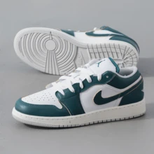 Nike Air Jordan 1 Low SE (GS) Women's Sneakers, Casual Shoes, FQ8041-300 - Green - View 1