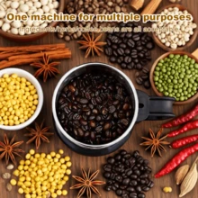 美规迷你电动研磨机，高速粉末研磨，咖啡豆研磨机，小麦燕麦香料大米研磨机，高速电动谷物粉碎机，精细半自动研磨机，圣诞礼物 - 美規B型插(110-127V) - 查看 9