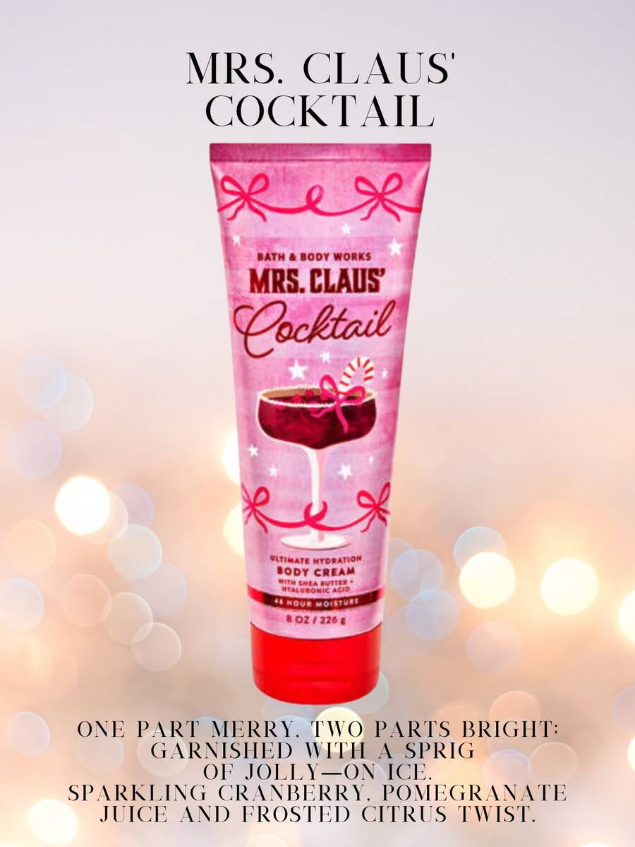 Bath & Body Works Bath And Body Works BBW Body Lotion Body Cream Body Care Fragrance - كوكتيل السيدة كلوز - مشاهدة 1
