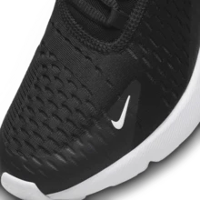 耐克 AIR MAX 270 (GS) 女童鞋，青少年鞋，943345-001 - 黑色/白色-無菸煤色 - 查看 8