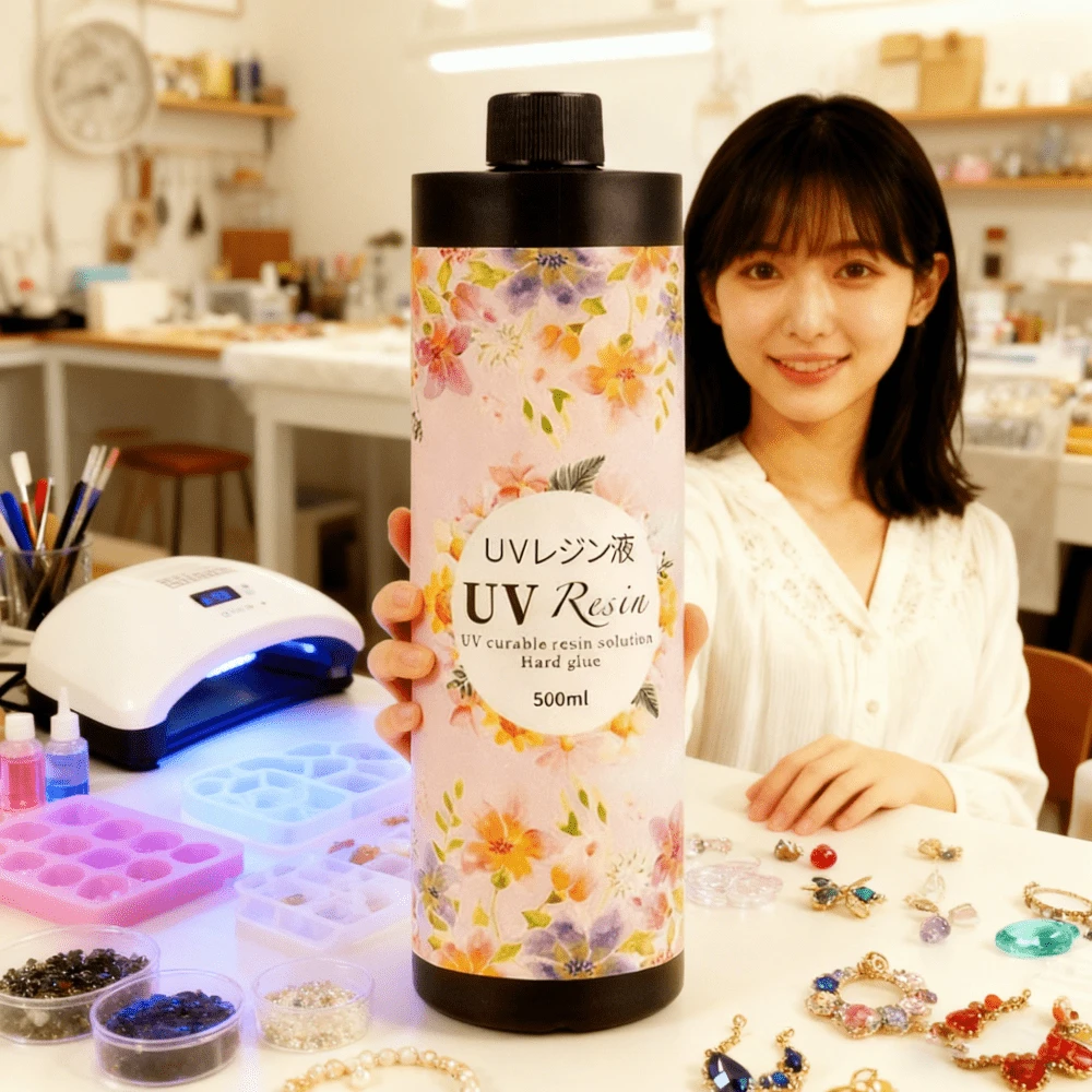 UV Resin - 500/300/200/100/60/30ml Crystal Clear Improved Ultraviolet Curing Epoxy Resin For DIY Jewelry Making, Craft Decoration - Hard UV Glue Solar Cure Sunlight Activated Resin For Casting & Coating, DIY Resin Mold - UV glue - View 1