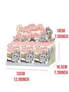 Pop Mart THE MONSTERS Exciting Macaron Blind Box - 6 Regular Designs + 1 Hidden Design, Adjustable Wire Posture, Soft Rubber Hands & Feet, Portable Metal Ring For Display Or Carry, All Members Feature Plush Macaron-Themed Designs (Tofu, Dodo Bird, Lychee, Berries, Etc.) - Multicolor - View 10