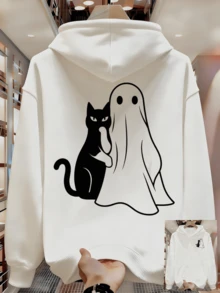 Sudaderas con capucha de estilo urbano para hombres - Blanco - Ver 1