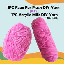 Soild Color Fancy Faux Fur Yarn For Hand Knitting Clothes, Hats, Scarf, Handbags - Multicolor - View 14