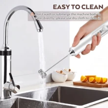 Rechargeable Handheld Milk Frother | 3-Speed Rechargeable Whisk With3 Detachable Heads, Compact Baking Tool For Thin Batter / Eggs / Cookies| Ideal For Tiny Kitchen / RV / Camping (Macaron Purple & White) - 白色,3個攪拌器 - 查看 8