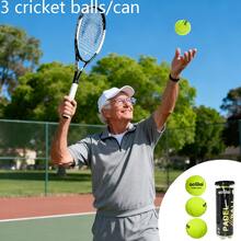 1 Can Of 3pcs Wool Felt Tennis/Racquetball Balls, Suitable For Match And Training, 45% Wool + Rubber Material, Elastic, Pressurized Sealed Can For Easy Carrying