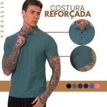Kit Of 3 Premium Polyamide Polo Shirts For Men With Collar And Buttons, Breathable Fabric - Black/White/Gray - View 3