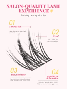 Mlen Diary Lashes Clusters, 50pcs C Curl 12-16mm Individual Lashes, DIY Manga Eyelash, Reusable Natural Fluffy Lashes At Home