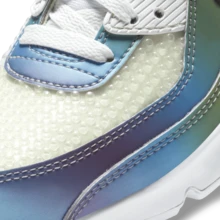 Nike AIR MAX 90 20 (GS) 女款跑步鞋 CT9631-100 - 峰白/黑-多色-白 - 查看 9