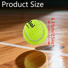 1 Can Of 3pcs Wool Felt Tennis/Racquetball Balls, Suitable For Match And Training, 45% Wool + Rubber Material, Elastic, Pressurized Sealed Can For Easy Carrying