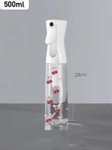 领结图案透明PET可重复灌装旅行喷雾瓶，多用途细雾喷雾瓶，适用于旅行和商务出行，可用作卸妆喷雾瓶、可重复使用的美发喷雾瓶、持续喷雾瓶，也可用于头发造型、清洁、植物喷洒和面部保湿。 - 彩色 - 查看 6