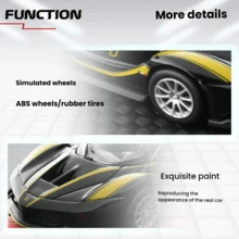 Burago 1:64  FXXK Supercar Diecast Model Car, Realistic Alloy Sports Car Toy, Gift For Boys