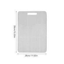 Extra-Large  Stainless Steel Cutting Board | Ultra-Thin Rust-Resistant Chopping Board | Double-Sided, Durable & Odor-Free | Ideal For Meat, Vegetables & Fruits | Easy-To-Clean Essential Kitchen Cutting Board|Kitchen Must-Have Tools - 1Pcs XL(39*28cm) - 查看 12