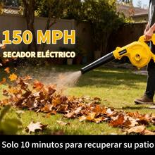Soplador De Aire Eléctrica Batería Inalámbrico Aspiradora - Amarillo - Ver 2