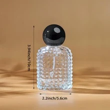 1个50毫升/1.7盎司玻璃喷雾瓶，复古玻璃香水旅行可填充喷雾器 - 無色 - 查看 4