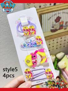 Bộ 4/10 kẹp tóc Paw Patrol, dây buộc tóc, phụ kiện tóc, bộ trang trí tóc hình chó dễ thương, kẹp tóc Paw Patrol bằng chất liệu acrylic mới, kẹp tóc hình chó đáng yêu kiểu Châu Âu và Mỹ, món quà tuyệt vời nhất cho bạn bè, trang trí tiệc. - Nhiều màu - Xem 6