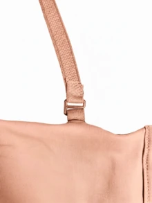 Strapless Bra With Reinforced Cups, Triple Closure, Smooth, Invisible, Seamless - 米色 - 查看 6