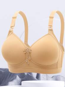 Set de 3 sujetadores inalámbricos de unicolor, cómodos y de soporte para mujeres - Multicolor - Ver 5