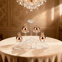 1个亚克力多层香水化妆品收纳架，梳妆台化妆品展示架 - 彩色 - 查看 1