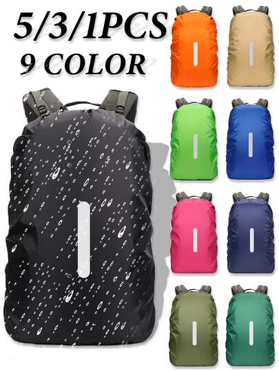 5/3/1pc Outdoor Backpack Rain Cover, Suitable For 30-40L Backpacks, High-Quality Nylon Waterproof Cover, Suitable For Hiking And Cycling, Lightweight And Abrasion-Resistant, Spring Summer Picks, Brides Maid Gifts, Room, Bedroom Decor, Bedroom Decor, Beach, Travel, For Men, For Women, Vacation,Beach,Summer,Vacation,Holiday,Travel Essential,Going Out Tops,Household Items